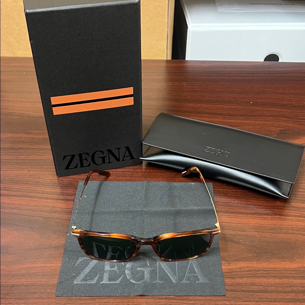 Ermenegildo Zegna Black Sunglasses